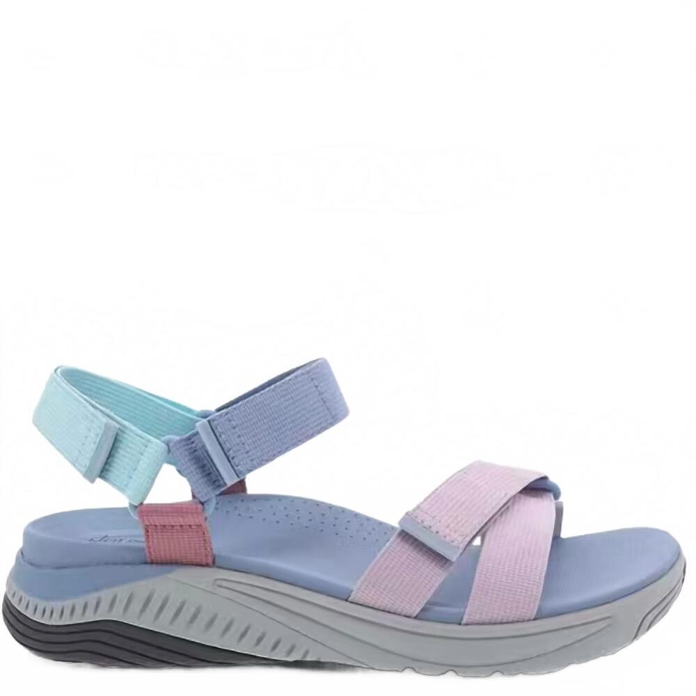 NEW DANSKO women's raquel webbing sandals in sky multi
